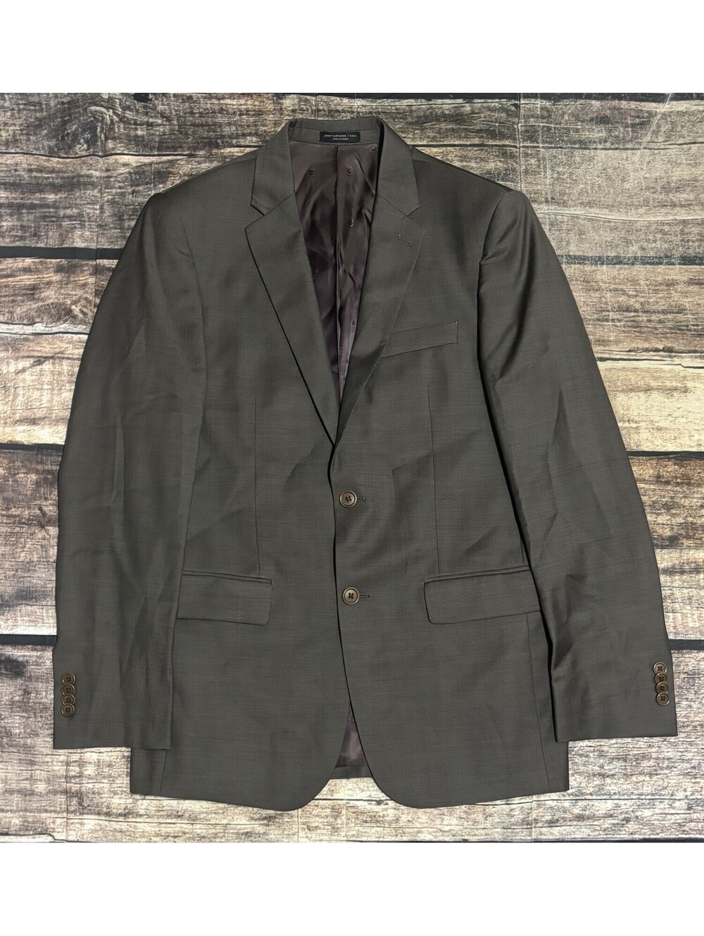John Varvatos Blazer Jacket Mens 38R Wool Brown